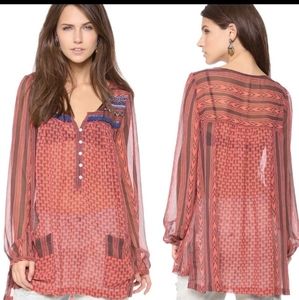 Free People Feather in the Wind Top